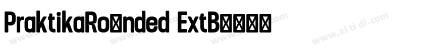 PraktikaRounded ExtB字体转换